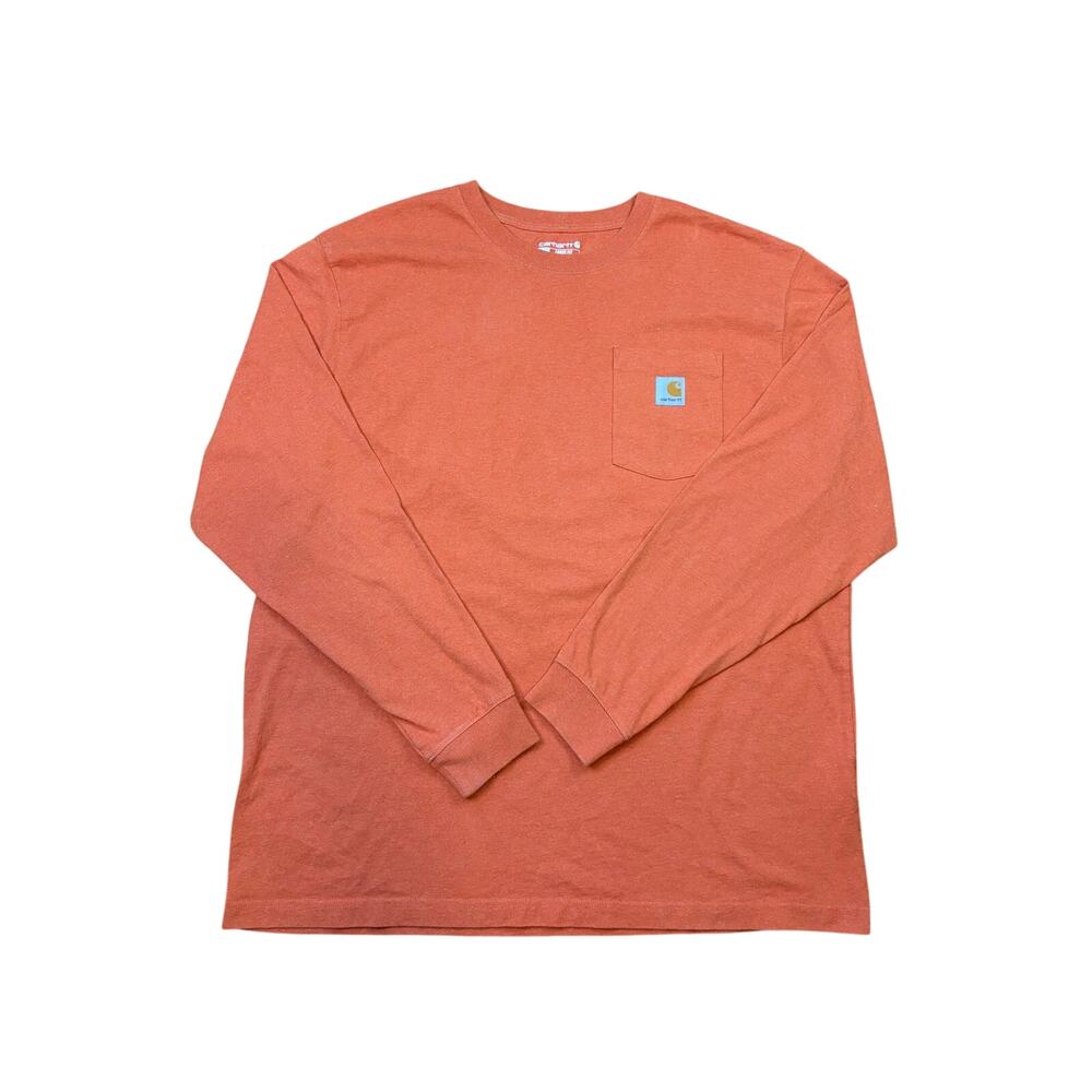 Carhartt Loose Fit Long Sleeve Crew Neck Workwear Pocket T-Shirt XL